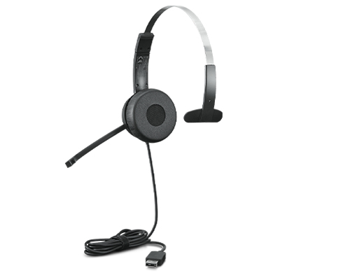 Lenovo 100 Mono Casque Avec fil Arceau Bureau/Centre d'appels USB Type-A Noir Lenovo 100 Mono Casque Avec fil Arceau Bureau/Centre d'appels USB Type-A Noir