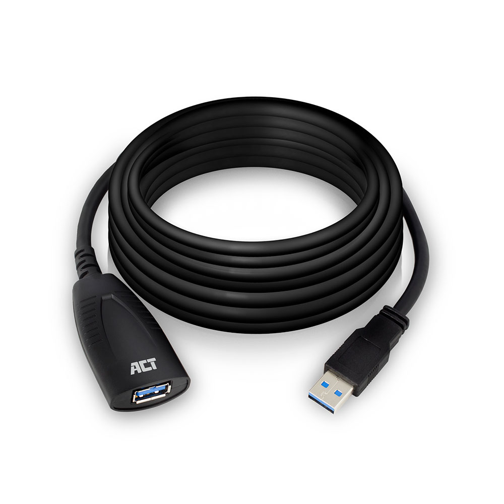 ACT AC6105 câble USB 5 m USB 3.2 Gen 1 (3.1 Gen 1) USB A Noir ACT AC6105 câble USB 5 m USB 3.2 Gen 1 (3.1 Gen 1) USB A Noir