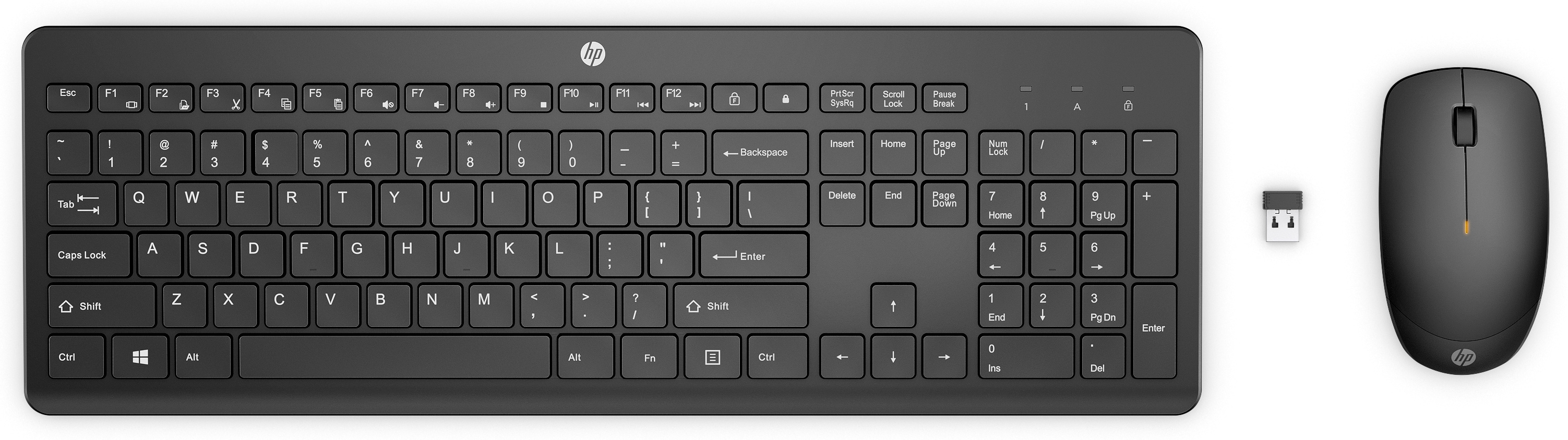 235 clavier RF sans fil QWERTY Anglais Noir