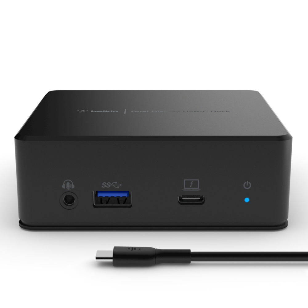 USB-C Dual Display Docking Station USB 3.2 Gen 1 (3.1 Gen 1) Type-C Noir USB-C Dual Display Docking Station USB 3.2 Gen 1 (3.1 Gen 1) Type-C Noir