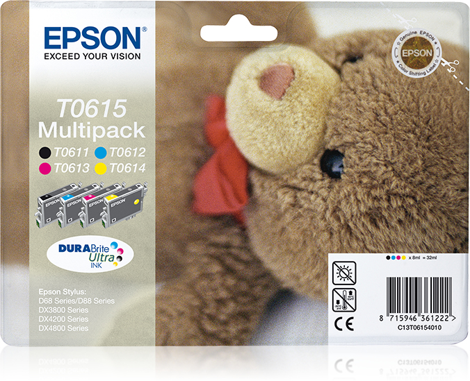 INK CARTRIDGE T0615 MULTIPACK T0611/12/1 INK CARTRIDGE T0615 MULTIPACK T0611/12/1