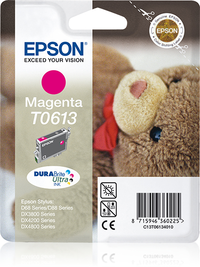 INK CARTRIDGE T0613 MAGENTA 8ML BLISTER INK CARTRIDGE T0613 MAGENTA 8ML BLISTER