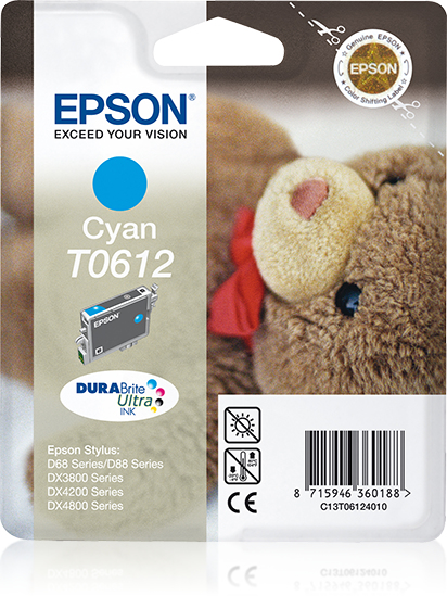 INK CARTRIDGE T0612 CYAN 8ML BLISTER RF INK CARTRIDGE T0612 CYAN 8ML BLISTER RF