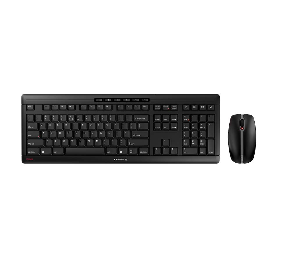 CHERRY Stream Desktop clavier RF sans fil QWERTY Anglais américain Noir CHERRY Stream Desktop clavier RF sans fil QWERTY Anglais américain Noir