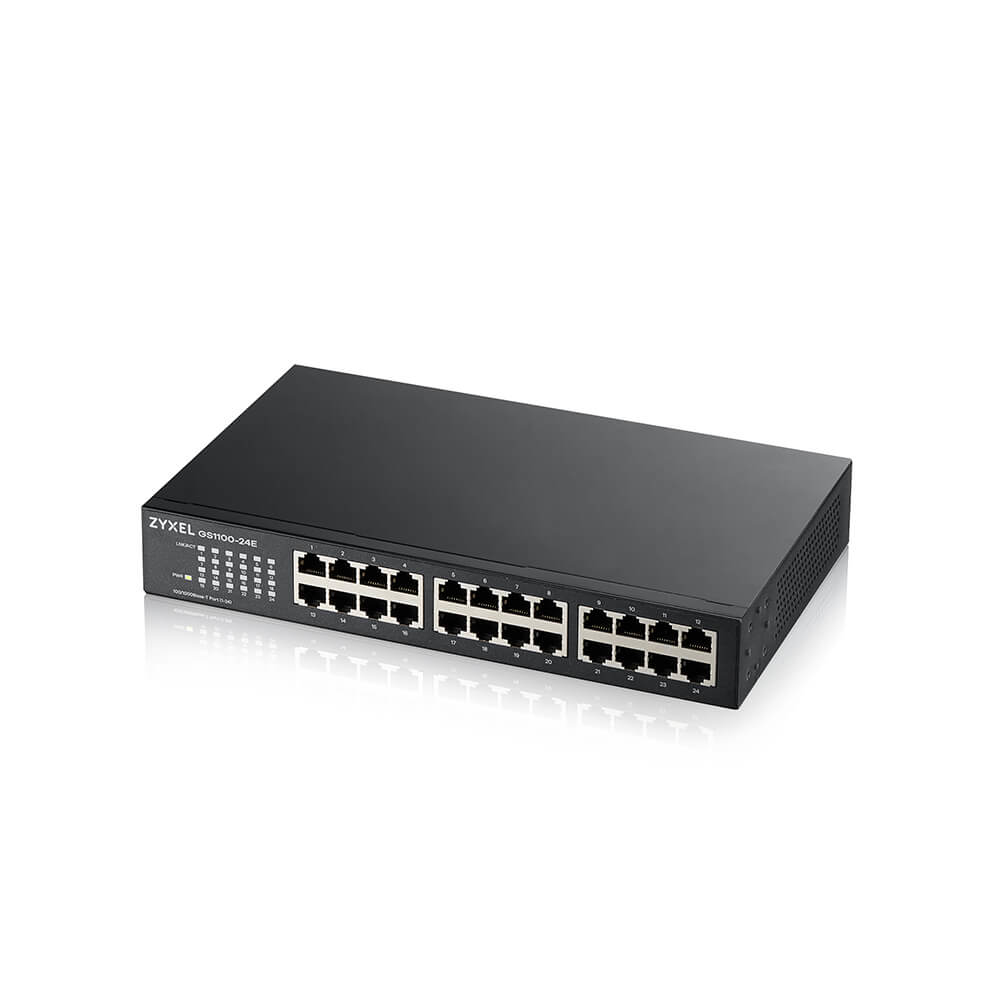 GS1100-24E Non-géré Gigabit Ethernet (10/100/1000) Noir GS1100-24E Non-géré Gigabit Ethernet (10/100/1000) Noir