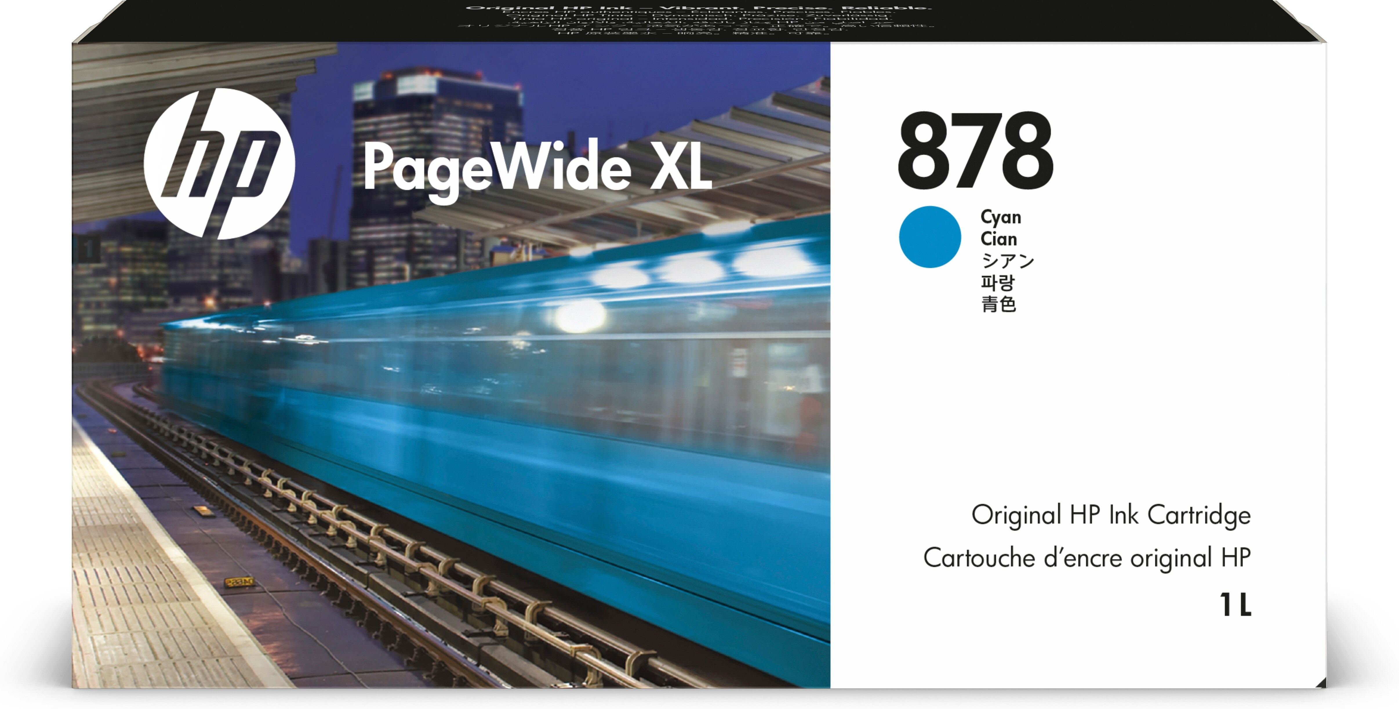 878 1-liter Cyan PageWide XL Ink Cartridge cartouche d'encre