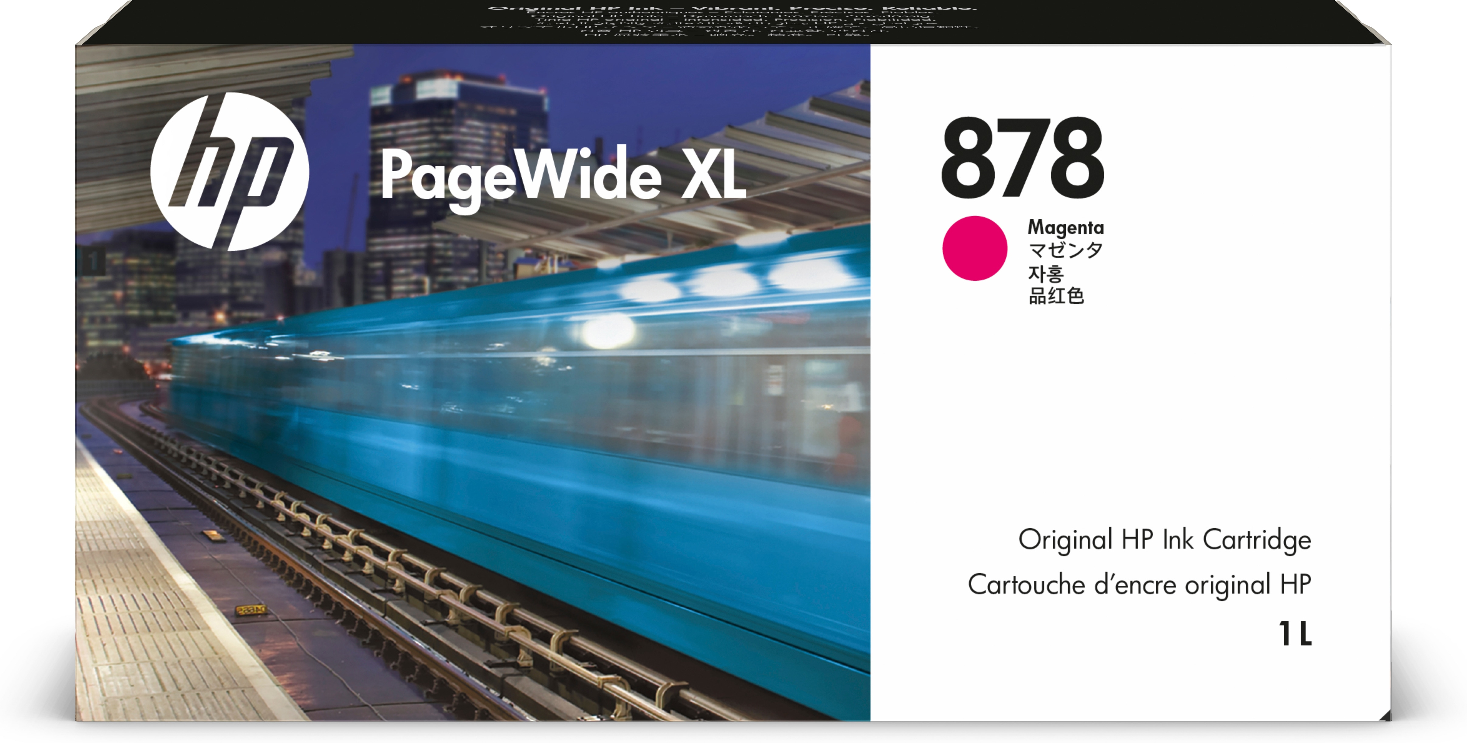 878 1-liter Magenta PageWide XL Ink Cartridge cartouche d'encre