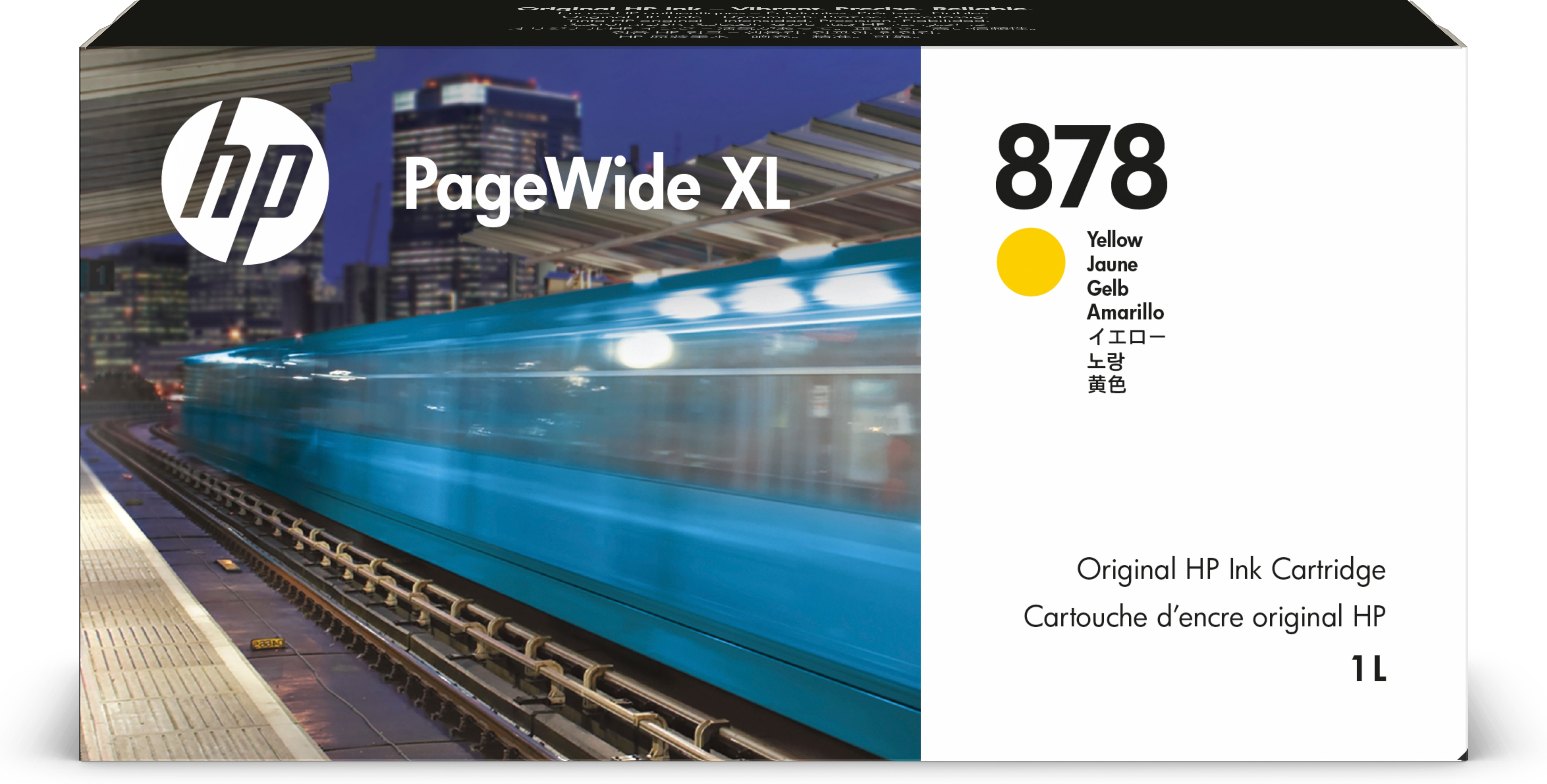 878 1-liter Yellow PageWide XL Ink Cartridge cartouche d'encre
