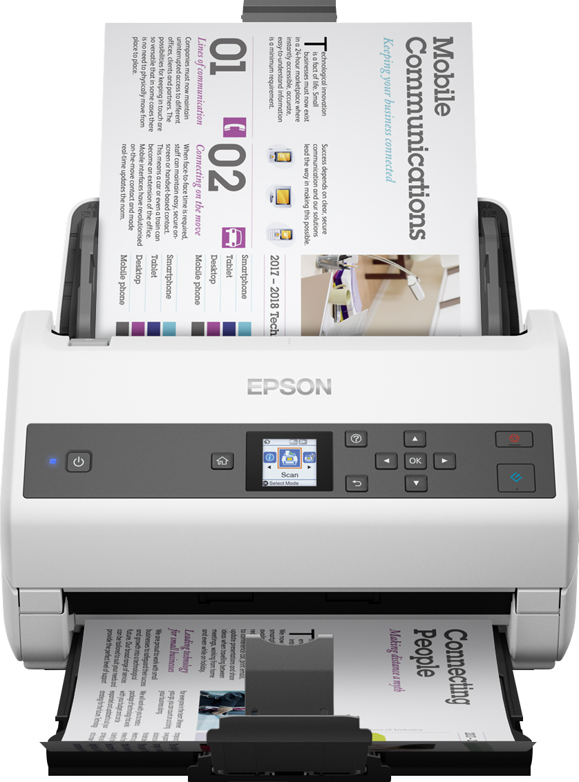 Epson WorkForce DS-870 Alimentation papier de scanner 600 x 600 DPI A3 Gris, Blanc