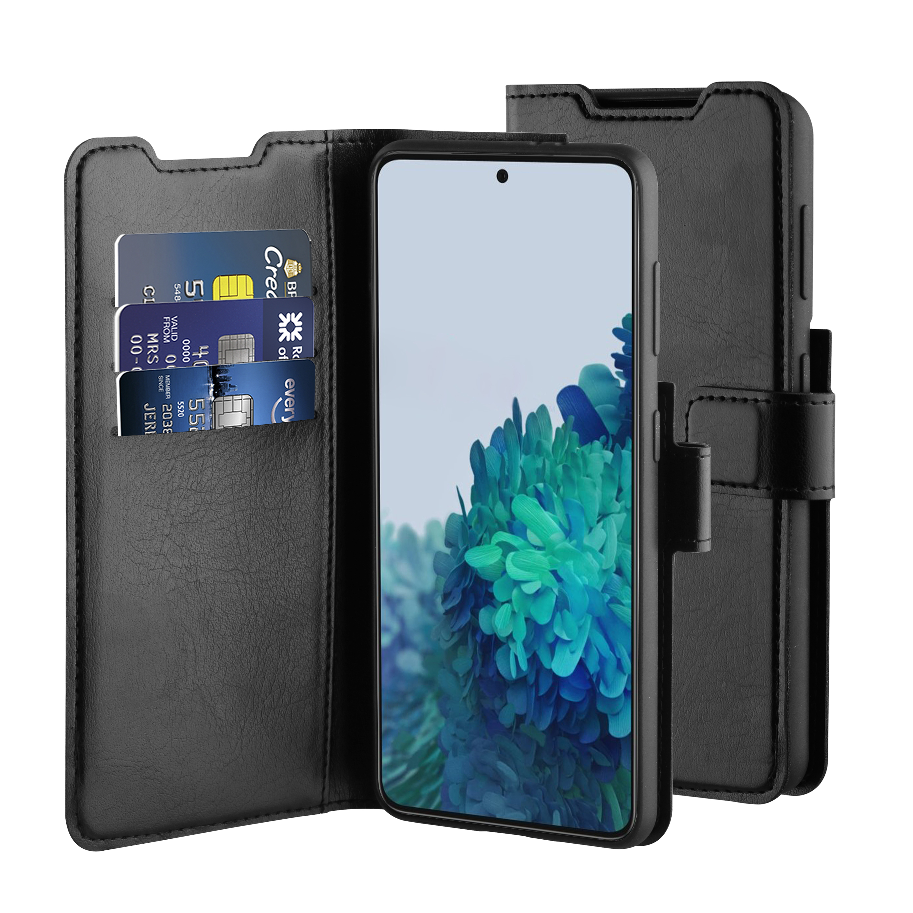 Gel Wallet coque de protection pour téléphones portables 15,8 cm (6.2") Étui avec portefeuille Noir