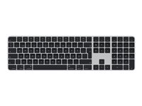 Apple Magic Keyboard clavier USB + Bluetooth QWERTY Suédois Argent, Noir