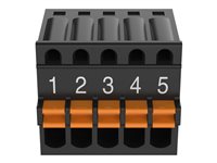 Axis TU6008 connecteur de fils 5-PIN Noir, Orange Axis TU6008 connecteur de fils 5-PIN Noir, Orange