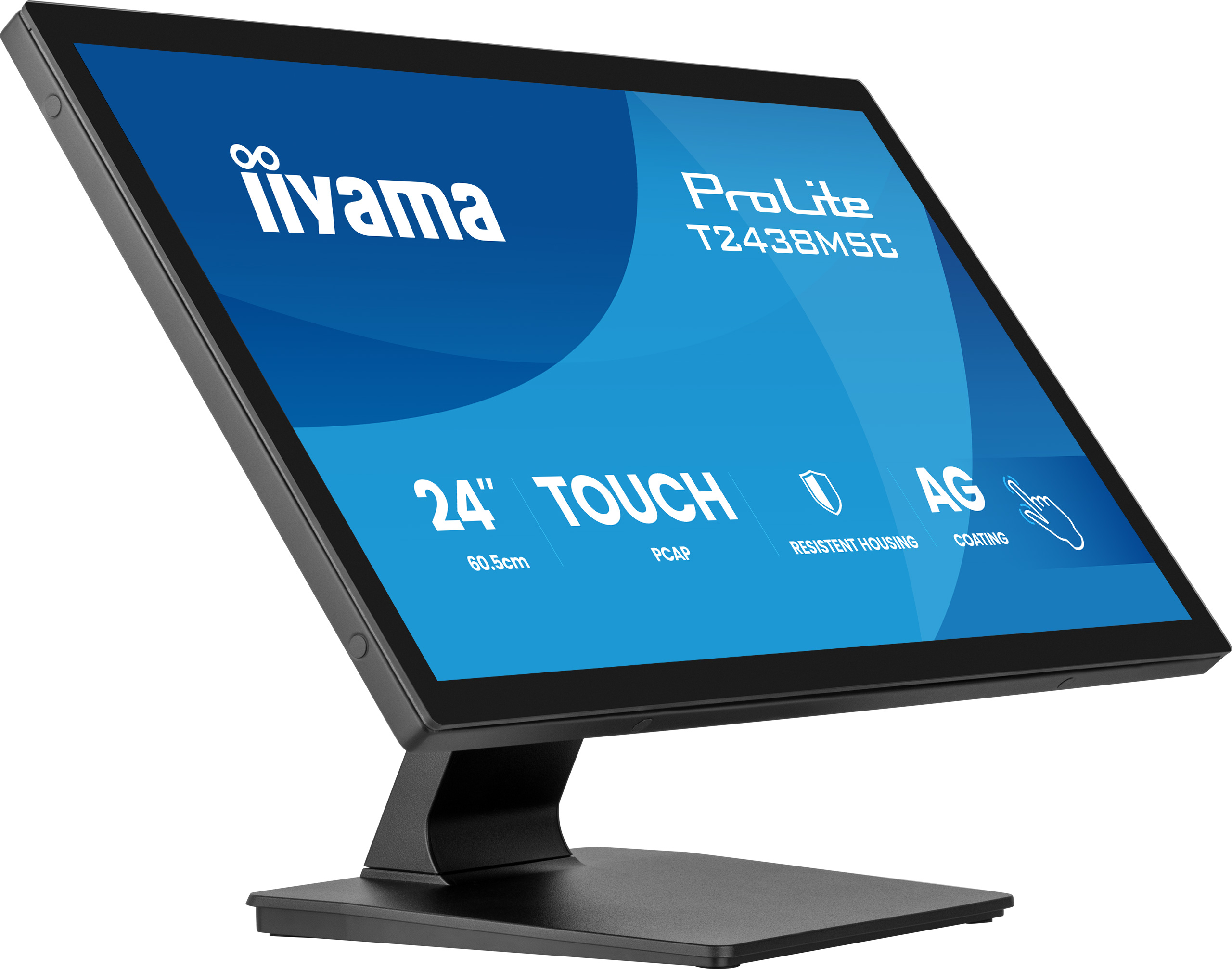 iiyama ProLite T2438MSC-B2 écran plat de PC 60,5 cm (23.8") 1920 x 1080 pixels Full HD Écran tactile