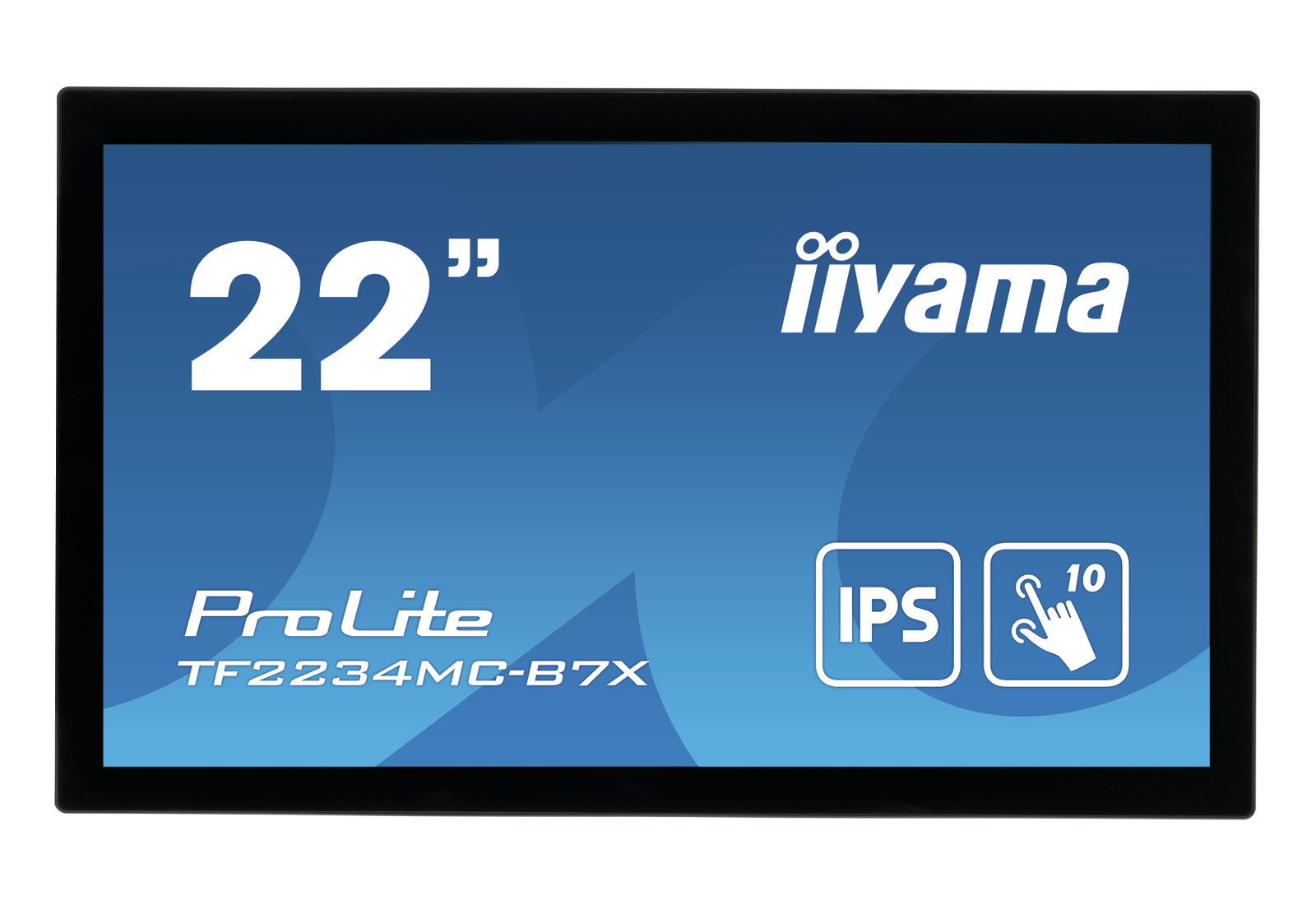 iiyama ProLite TF2234MC-B7X moniteur à écran tactile 54,6 cm (21.5") 1920 x 1080 pixels Plusieurs pressions Multi-utilisateur Noir