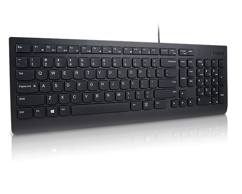 Lenovo Essential clavier USB Belge, Anglais britannique Noir