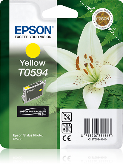 Singlepack Yellow T0594 Ultra Chrome K3 Singlepack Yellow T0594 Ultra Chrome K3