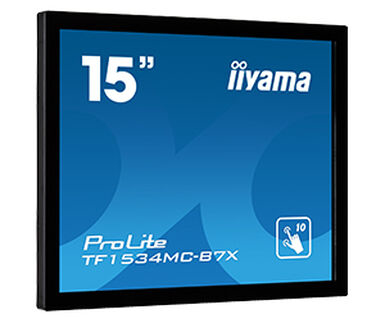 iiyama ProLite TF1534MC-B7X moniteur à écran tactile 38,1 cm (15") 1024 x 768 pixels Plusieurs pressions Multi-utilisateur Noir