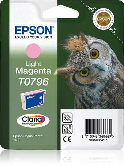 Singlepack Light Magenta T0796 Claria Ph Singlepack Light Magenta T0796 Claria Ph