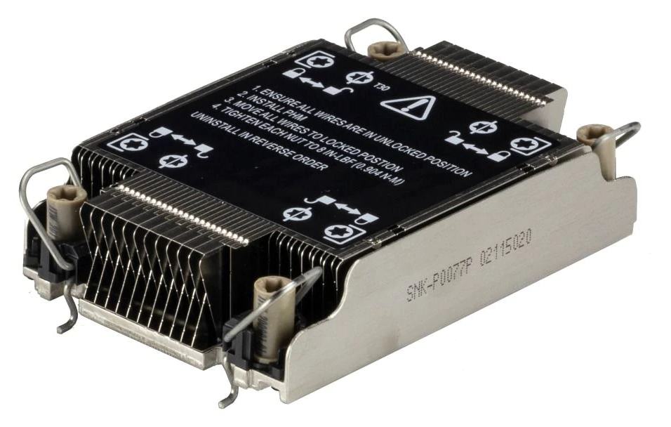 Supermicro SNK-P0077P système de refroidissement d’ordinateur Processeur Dissipateur thermique/Radiateur Noir, Acier inoxydable Supermicro SNK-P0077P système de refroidissement d’ordinateur Processeur Dissipateur thermique/Radiateur Noir, Acier inoxydable