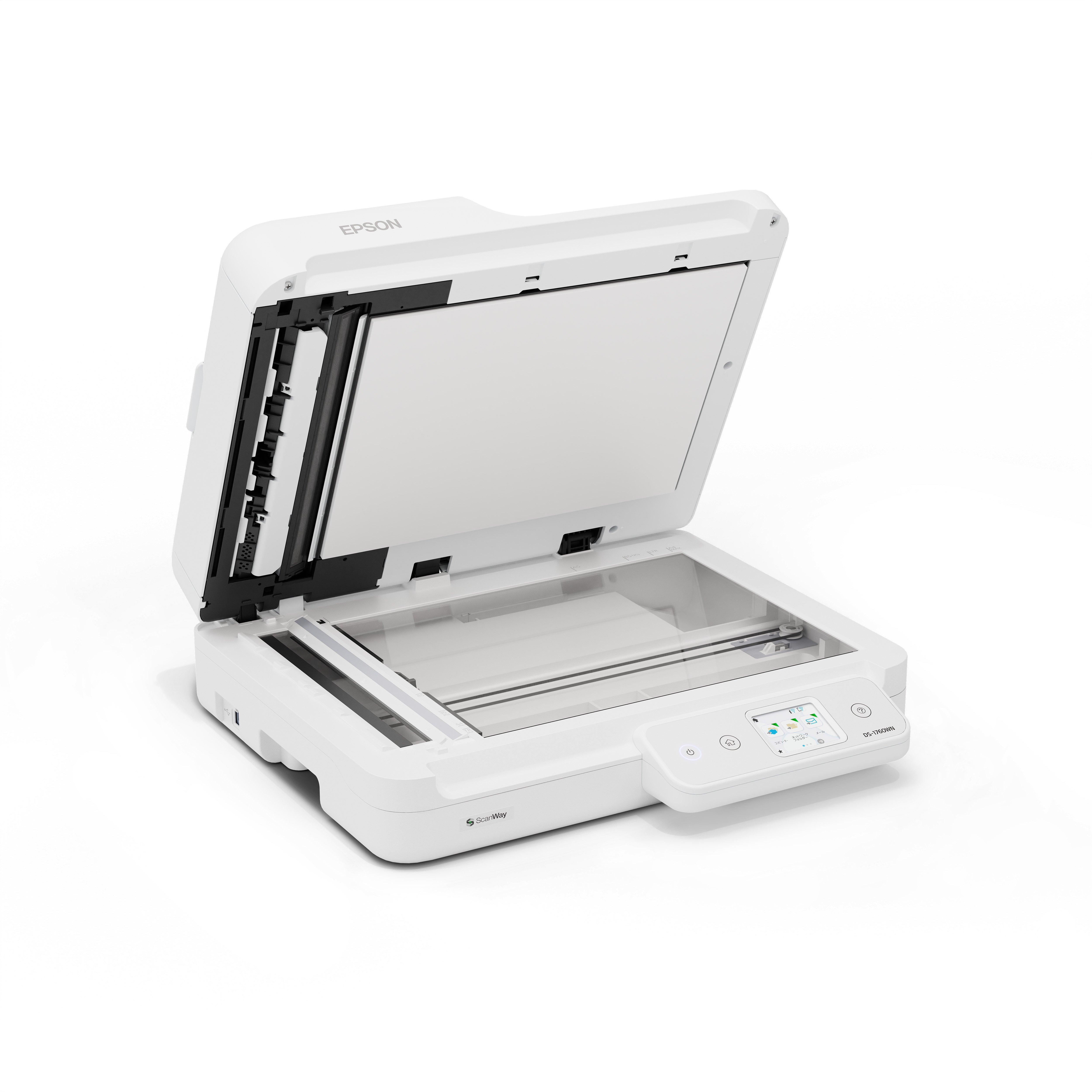 Epson WorkForce DS-1760WN Scanner à plat et chargeur automatique 1200 x 1200 DPI A4 Noir, Blanc