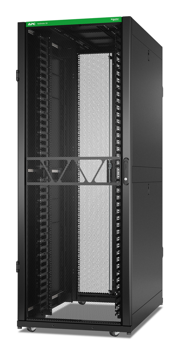 APC Rack NetShelter SX2 networking 42U L750XP1200XH1991mm, noir, avec pann. Laté.