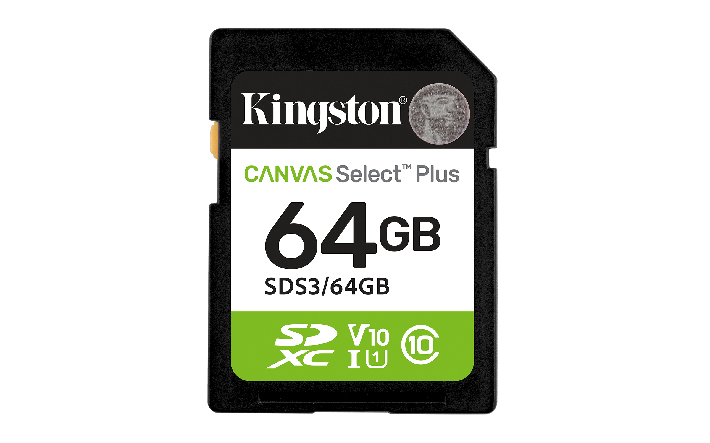 Kingston Technology 64 Go SDXC Canvas Select Plus Gen3 100 Mo/s C10 UHS-I U1 V10 Kingston Technology 64 Go SDXC Canvas Select Plus Gen3 100 Mo/s C10 UHS-I U1 V10