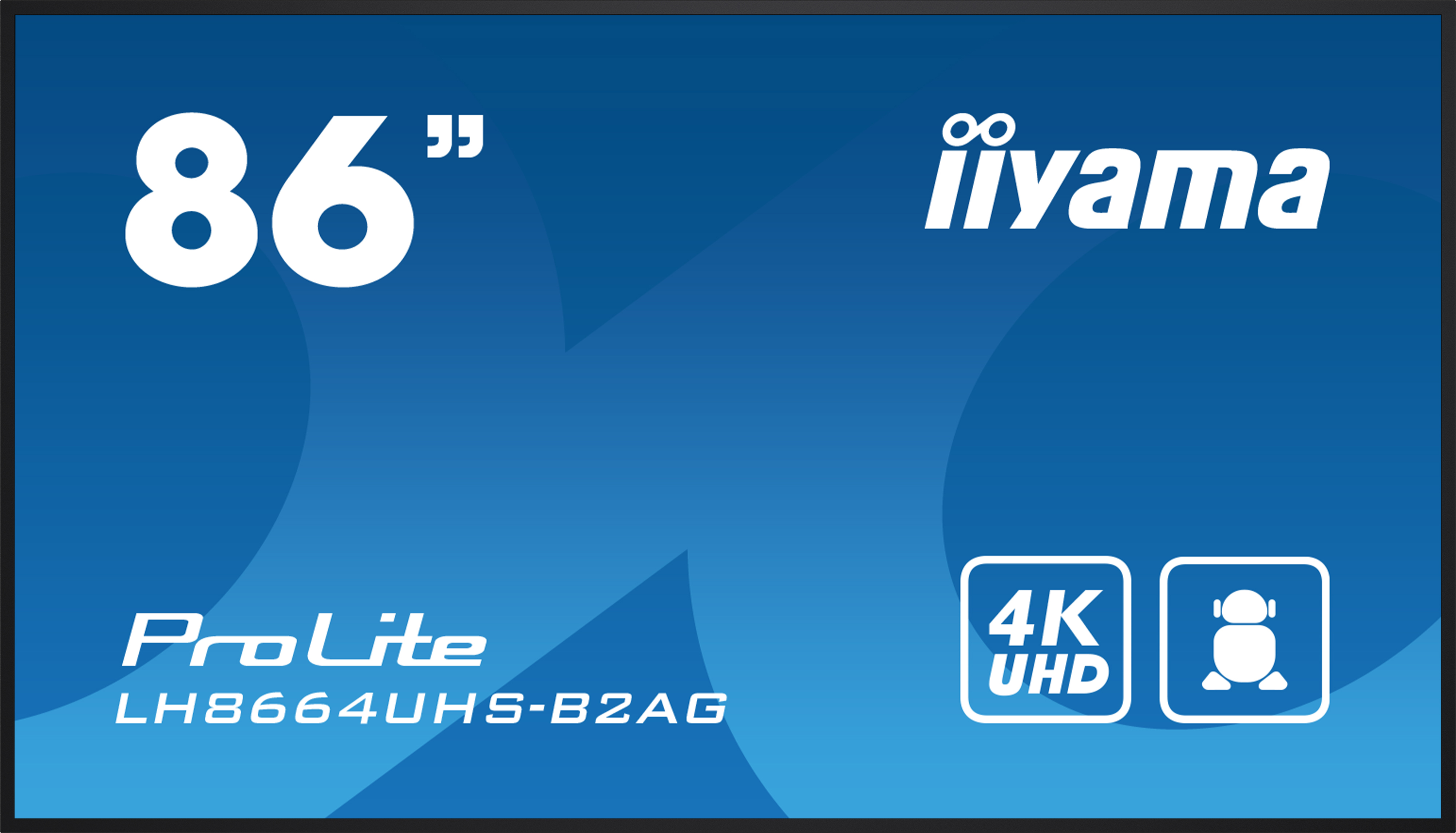 iiyama LH8664UHS-B2AG affichage de messages Écran plat de signalisation numérique 2,18 m (86") Wifi 500 cd/m² 4K Ultra HD Noir Intégré dans le processeur Android 24/7 iiyama LH8664UHS-B2AG affichage de messages Écran plat de signalisation numérique 2,18 m (86") Wifi 500 cd/m² 4K Ultra HD Noir Intégré dans le processeur Android 24/7