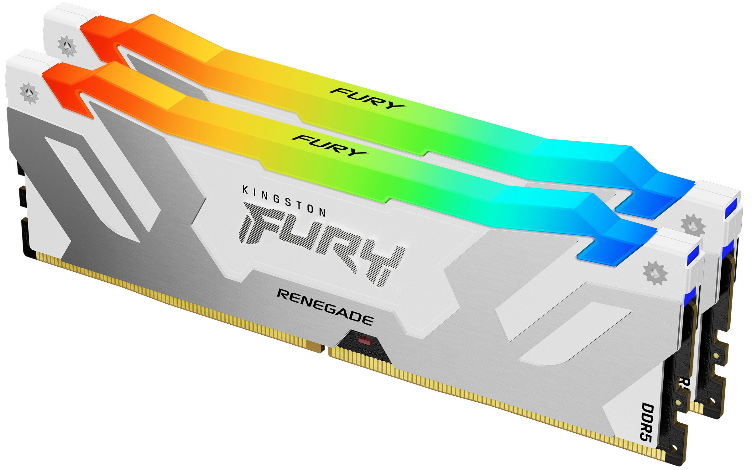 Kingston Technology FURY 48GB 8000MT/s DDR5 CL38 DIMM (Kit de 2) Renegade RGB Blanc