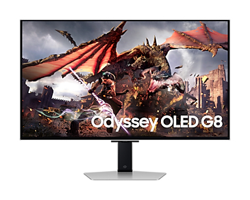 Samsung Odyssey OLED G8 G80SD écran plat de PC 81,3 cm (32") 3840 x 2160 pixels 4K Ultra HD Argent Samsung Odyssey OLED G8 G80SD écran plat de PC 81,3 cm (32") 3840 x 2160 pixels 4K Ultra HD Argent