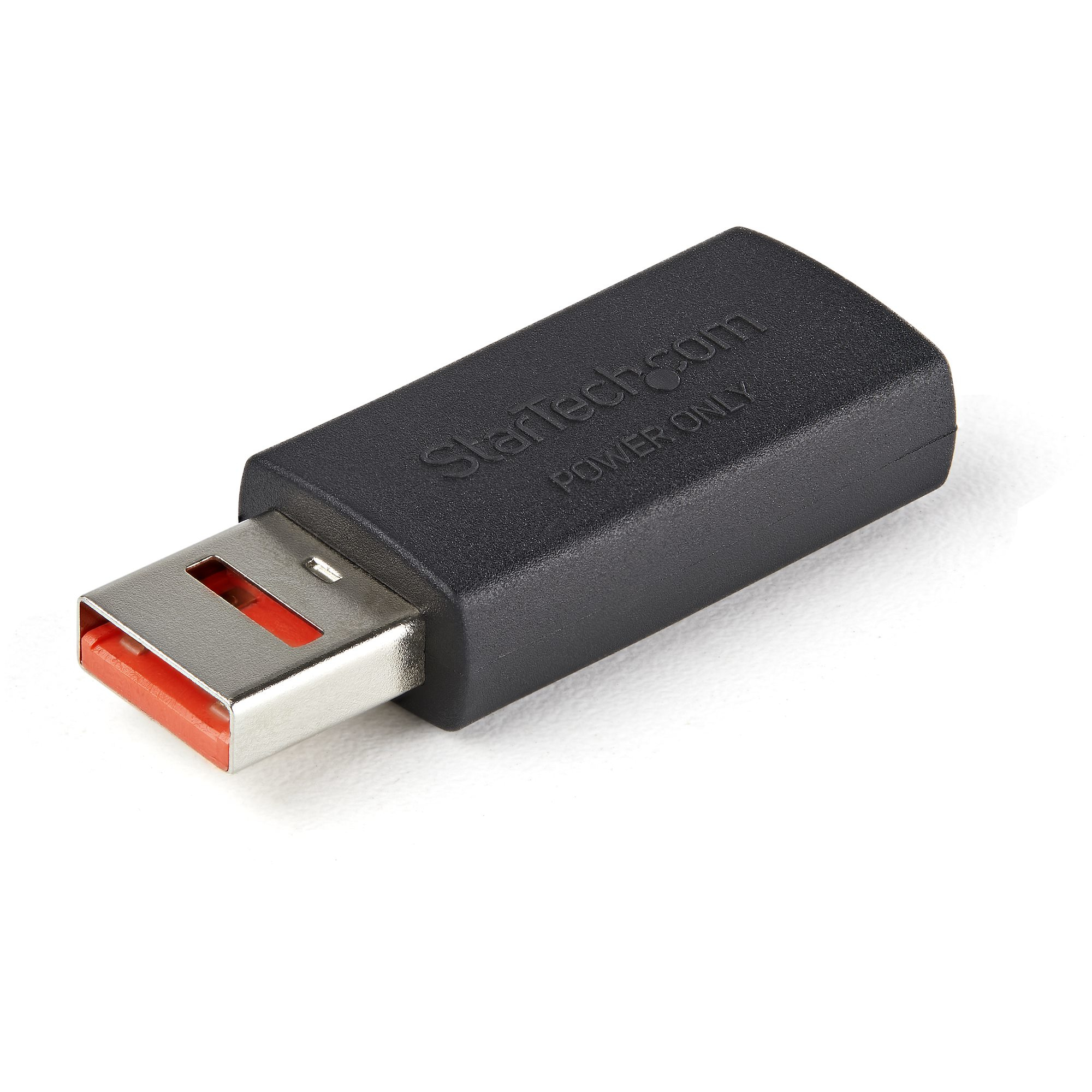 StarTech.com Adaptateur Chargeur USB Sécurisé - Data Blocker - Charge Only USB-A Mâle vers Femelle - Protection Chargeur No-Data pour SmartPhone/Tablette - Adaptateur Blocage Transfert Données USB