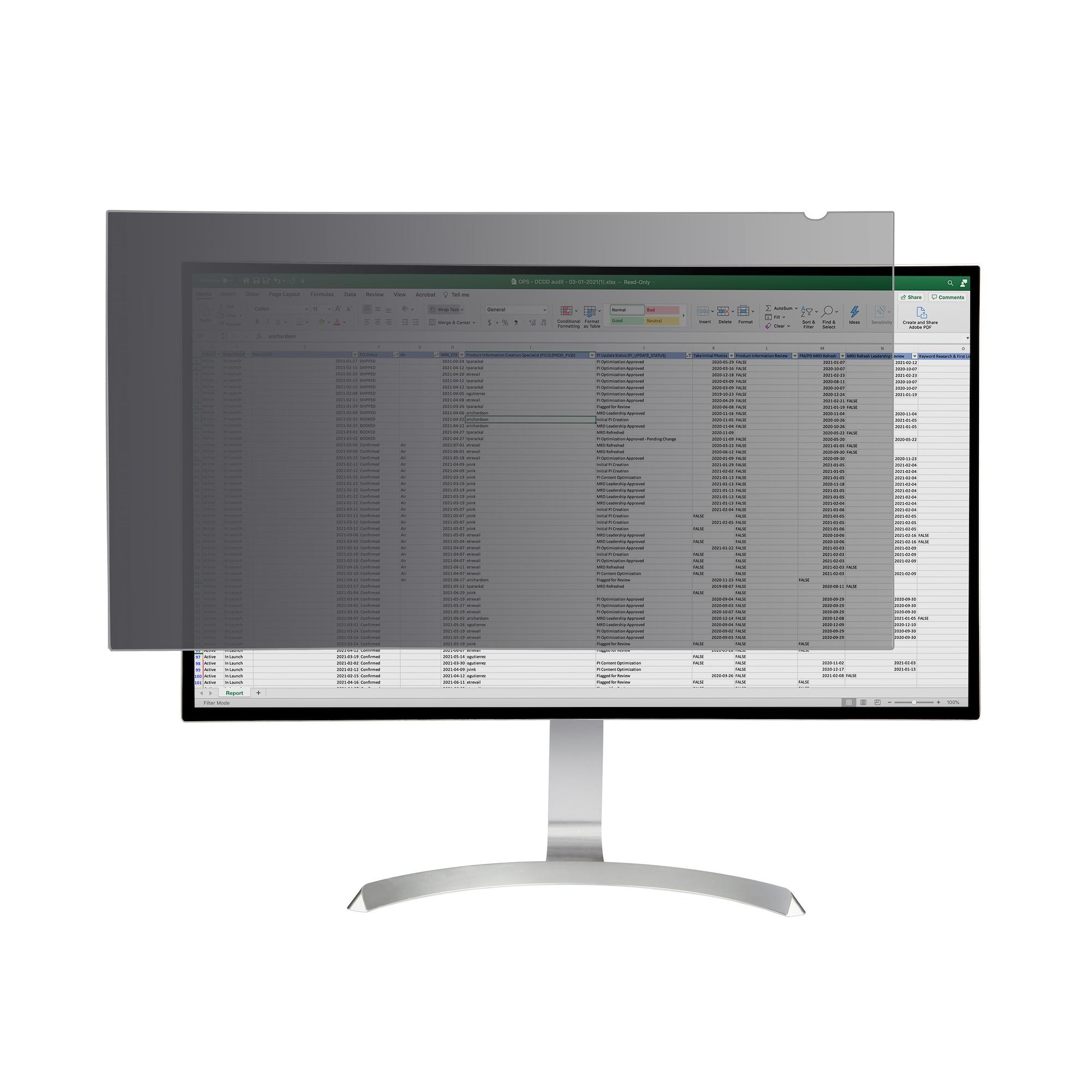filtre anti-reflets pour écran et filtre de confidentialité Filtre de confidentialité sans bords pour ordinateur 81,3 cm (32") filtre anti-reflets pour écran et filtre de confidentialité Filtre de confidentialité sans bords pour ordinateur 81,3 cm (32")