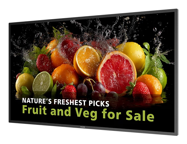 Philips 5000 series 43BDL5050D Écran plat de signalisation numérique 108 cm (42.5") LCD Wifi 600 cd/m² 4K Ultra HD Noir Intégré dans le processeur Android 14 24/7