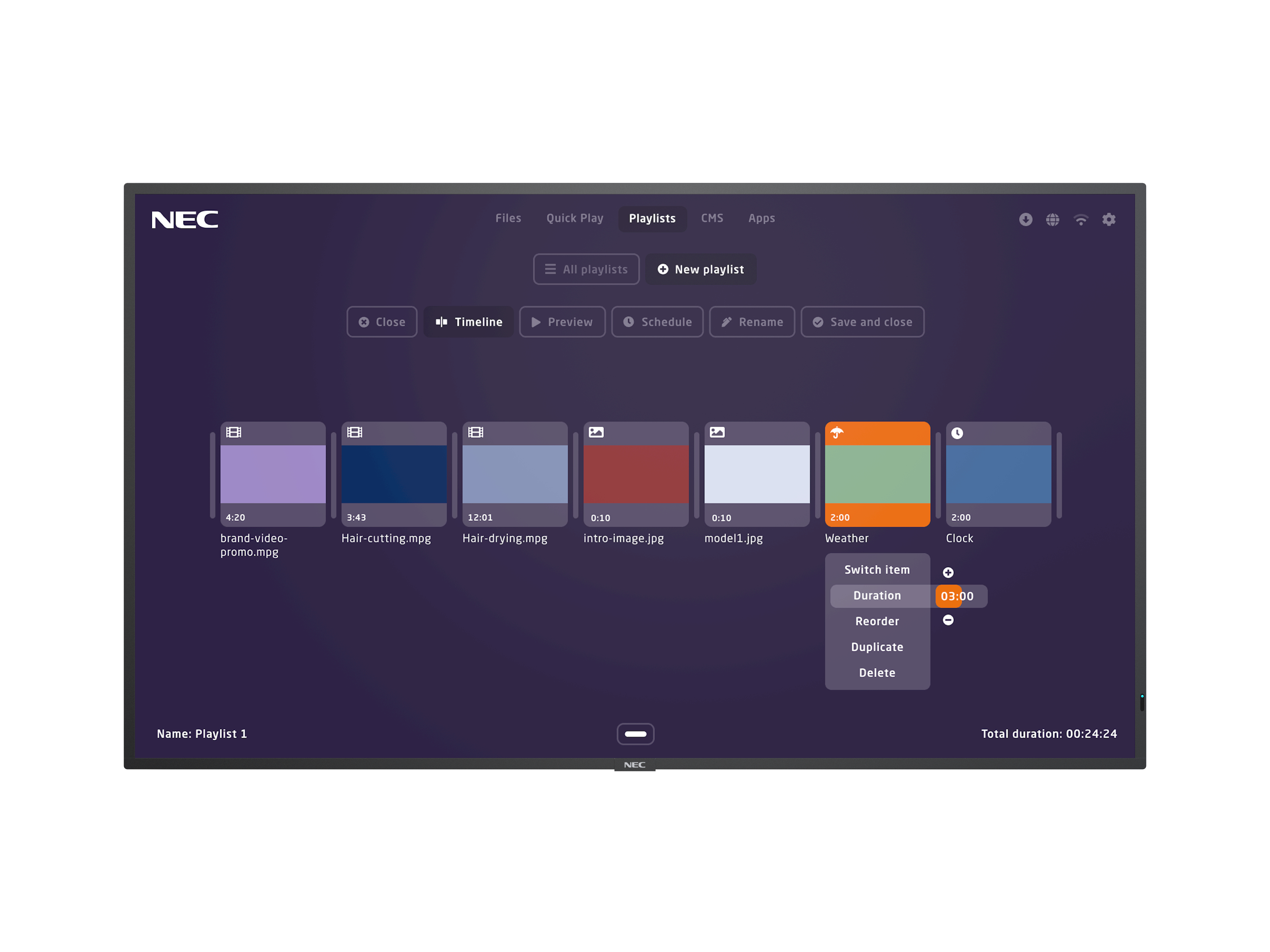 NEC MultiSync M551-MPi4 139,7 cm (55") LCD 500 cd/m² 4K Ultra HD Noir Intégré dans le processeur 24/7 NEC MultiSync M551-MPi4 139,7 cm (55") LCD 500 cd/m² 4K Ultra HD Noir Intégré dans le processeur 24/7