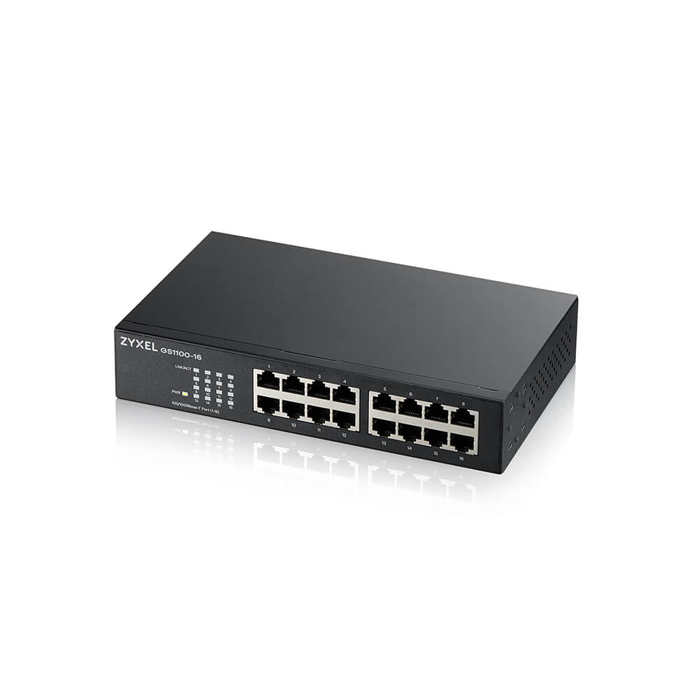 GS1100-16 Non-géré Gigabit Ethernet (10/100/1000) GS1100-16 Non-géré Gigabit Ethernet (10/100/1000)