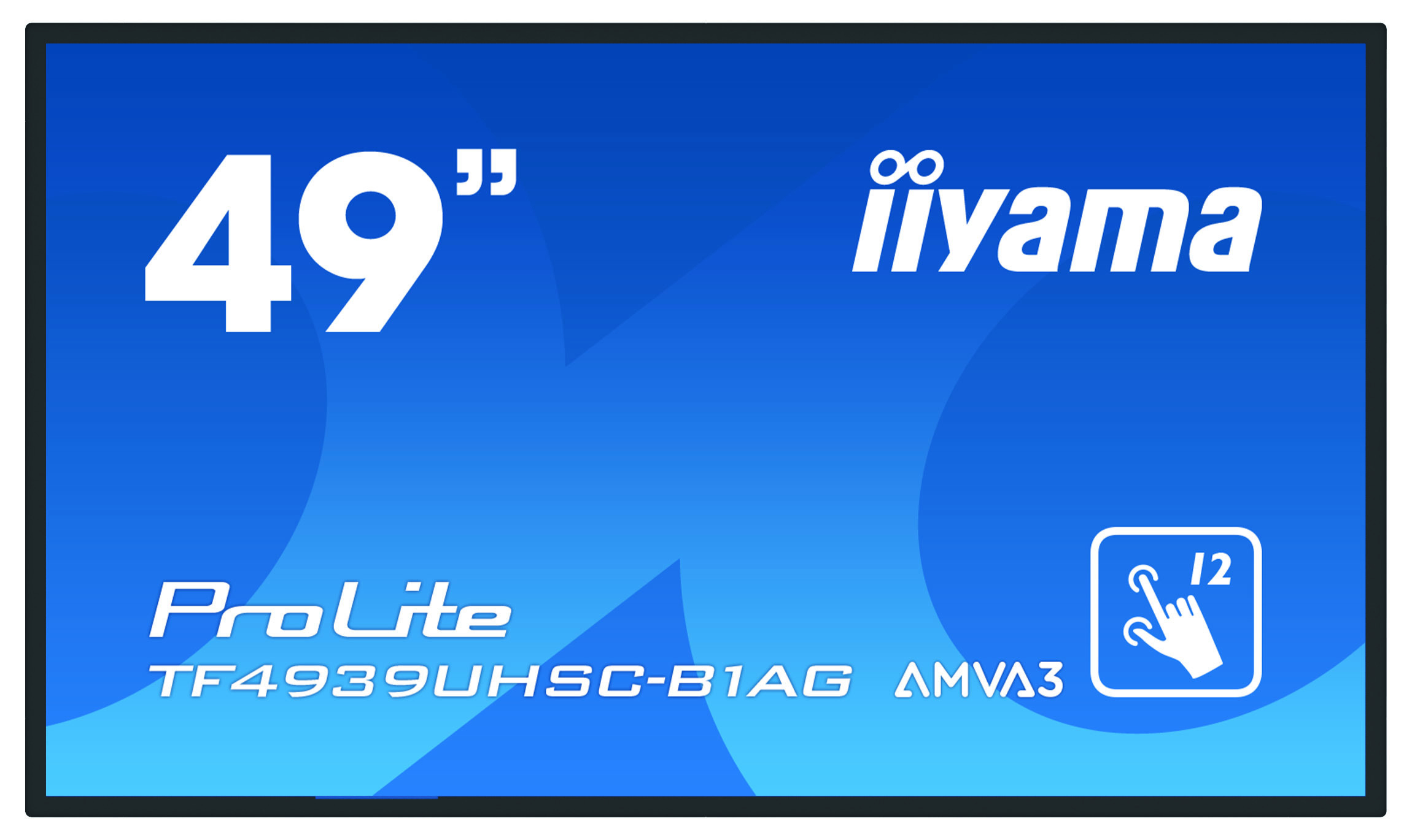 iiyama ProLite TF4939UHSC-B1AG moniteur à écran tactile 124,5 cm (49") 3840 x 2160 pixels Plusieurs pressions Multi-utilisateur Noir