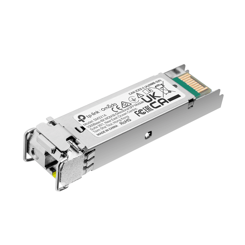 TP-Link Omada SM321A module émetteur-récepteur de réseau Fibre optique 1250 Mbit/s SFP TP-Link Omada SM321A module émetteur-récepteur de réseau Fibre optique 1250 Mbit/s SFP
