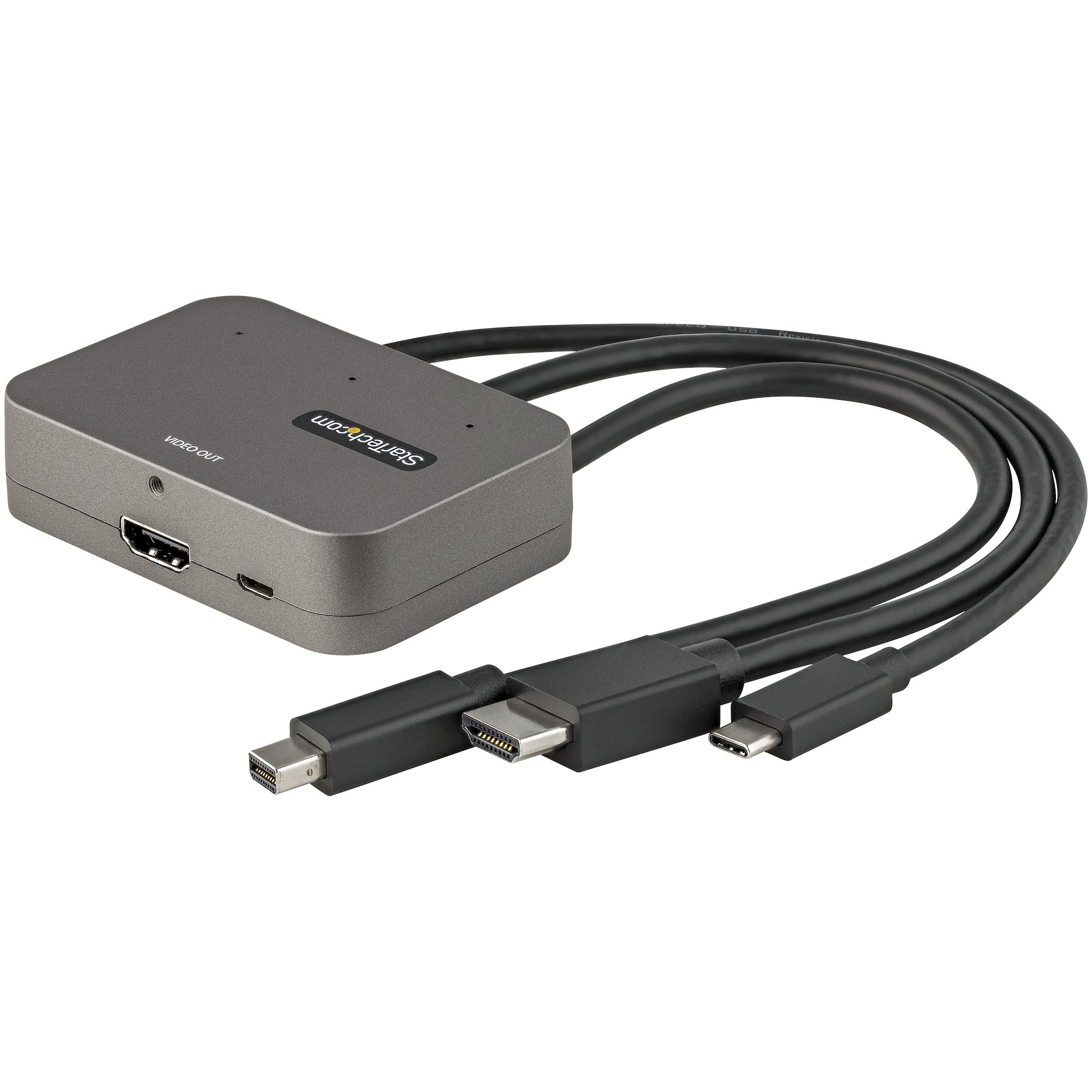 StarTech.com Adaptateur MultiPorts 3-en-1 vers HDMI - Convertisseur USB-C 4K 60Hz, HDMI ou Mini DisplayPort vers HDMI pour Salles de Conférences - Adaptateur Digital AV Video pour Écrans/Affichages HDMI StarTech.com Adaptateur MultiPorts 3-en-1 vers HDMI - Convertisseur USB-C 4K 60Hz, HDMI ou Mini DisplayPort vers HDMI pour Salles de Conférences - Adaptateur Digital AV Video pour Écrans/Affichages HDMI