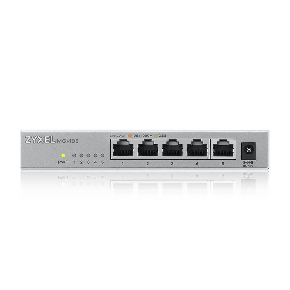 MG-105 Non-géré 2.5G Ethernet (100/1000/2500) Acier MG-105 Non-géré 2.5G Ethernet (100/1000/2500) Acier