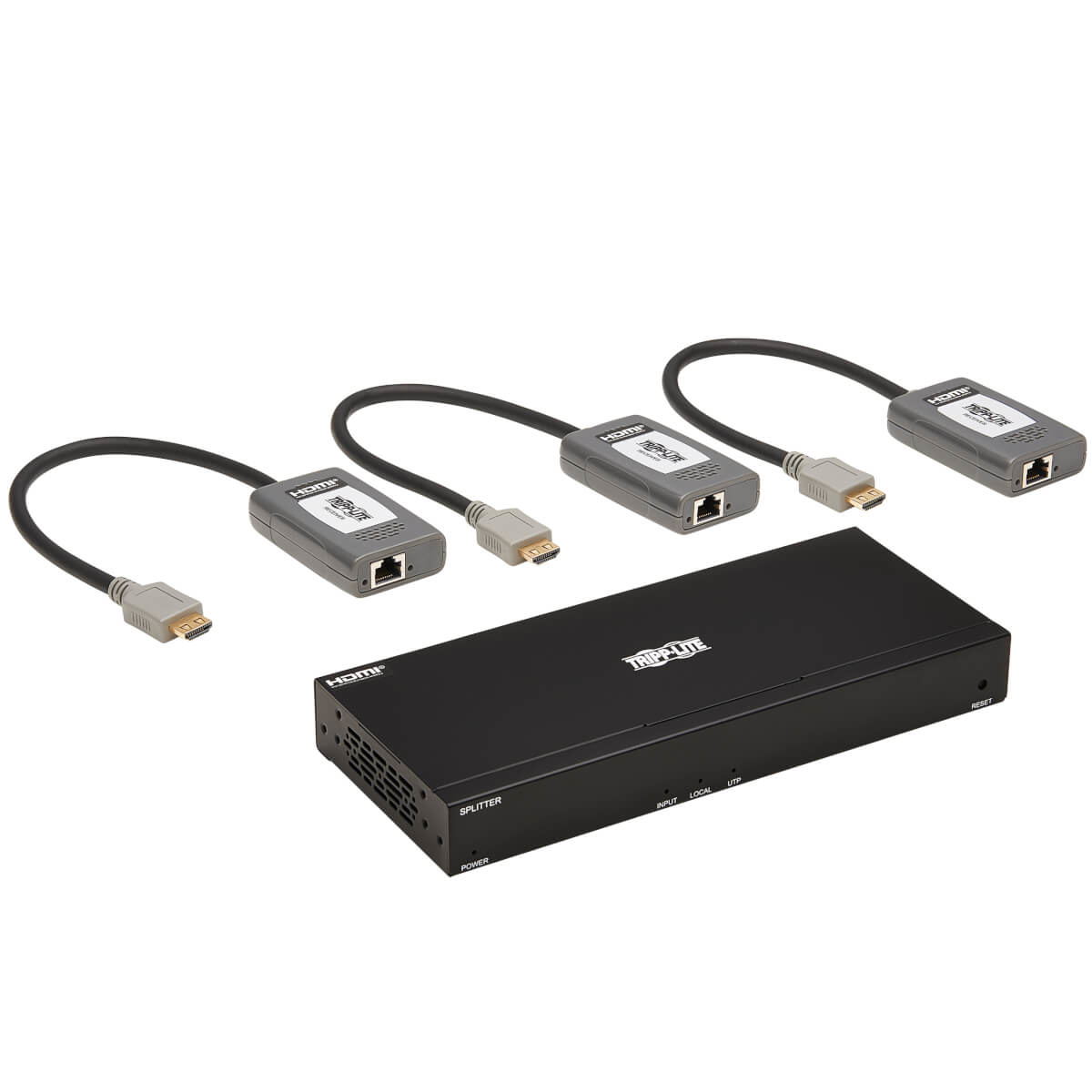 Tripp Lite B127A-004-BHPH3 extension audio/video Émetteur et récepteur AV Noir Tripp Lite B127A-004-BHPH3 extension audio/video Émetteur et récepteur AV Noir