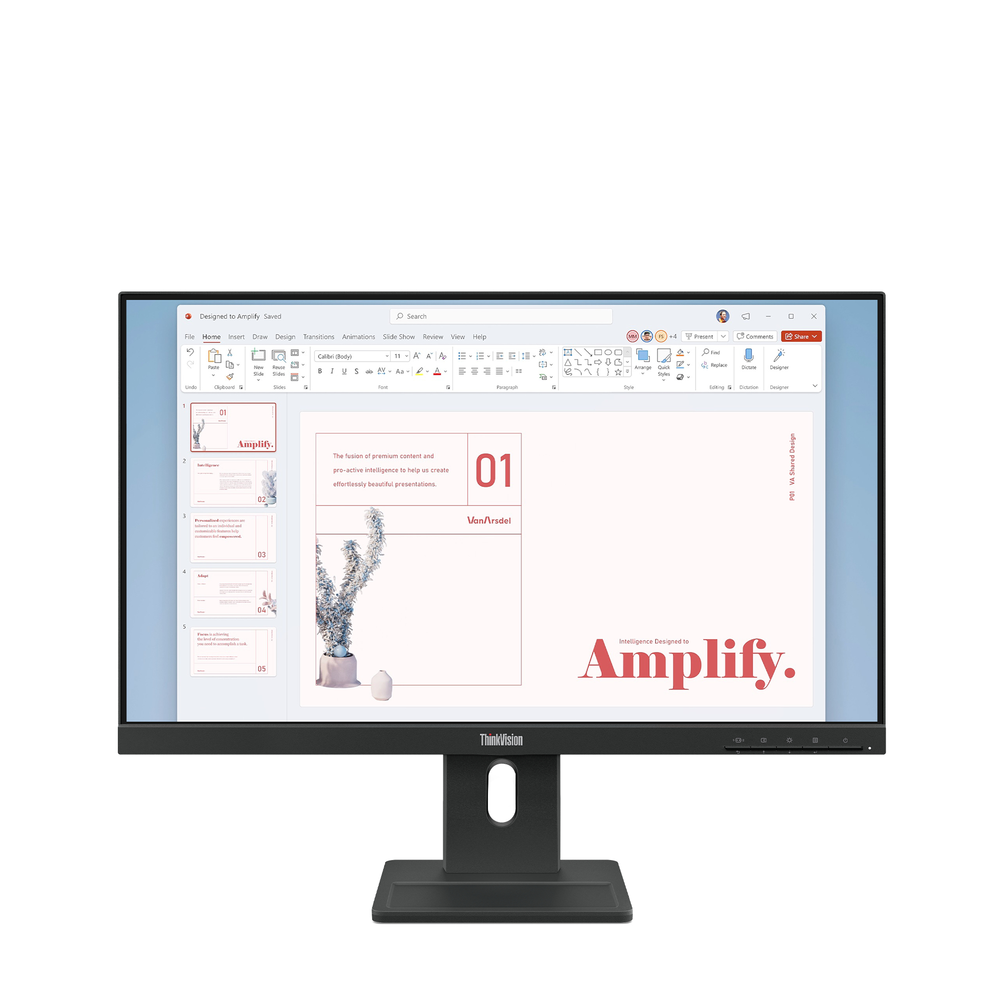 Lenovo ThinkVision E24-40 écran plat de PC 60,5 cm (23.8") 1920 x 1080 pixels Full HD LCD Noir