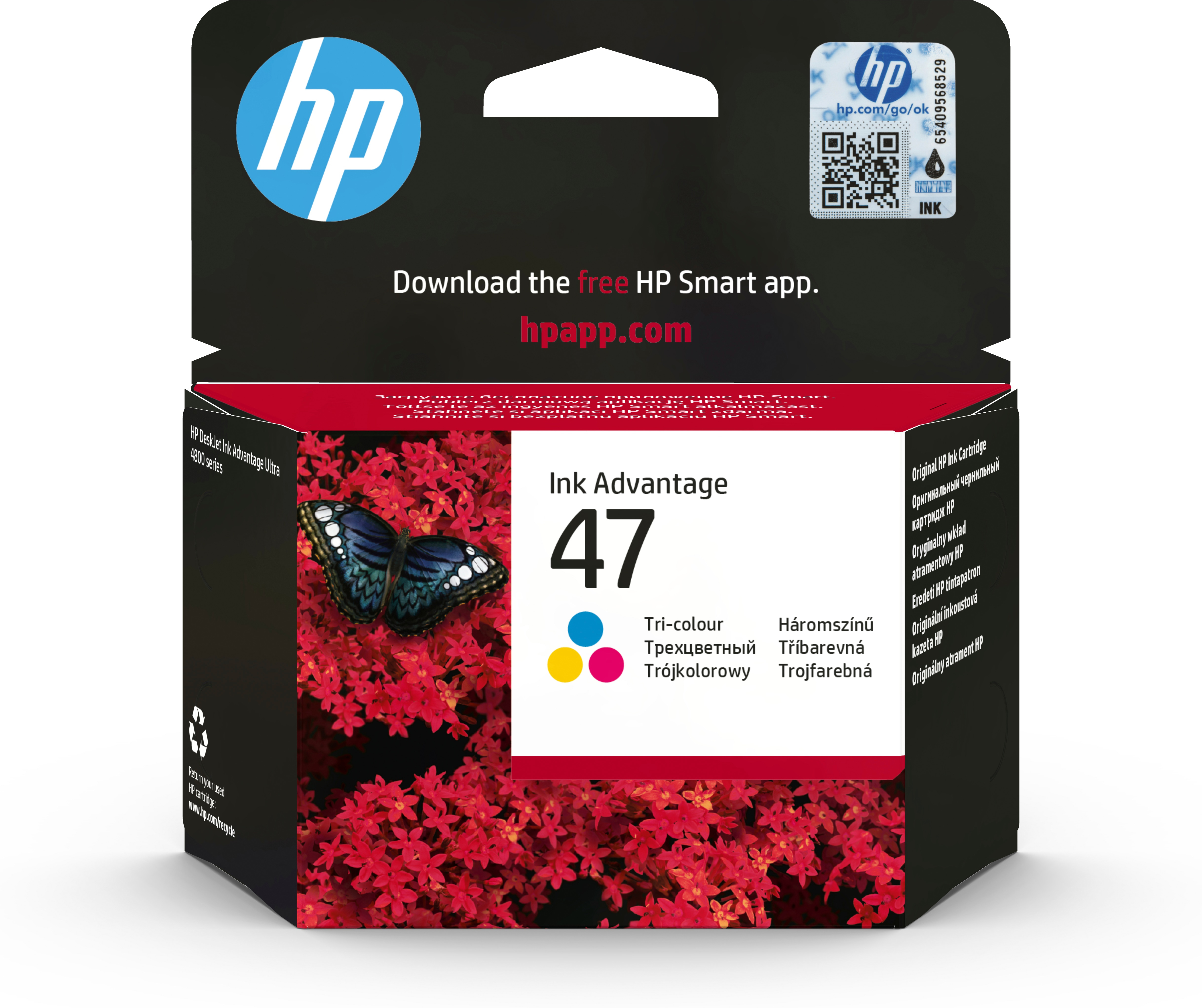HP 47 Cartouche authentique, trois couleurs HP 47 Cartouche authentique, trois couleurs