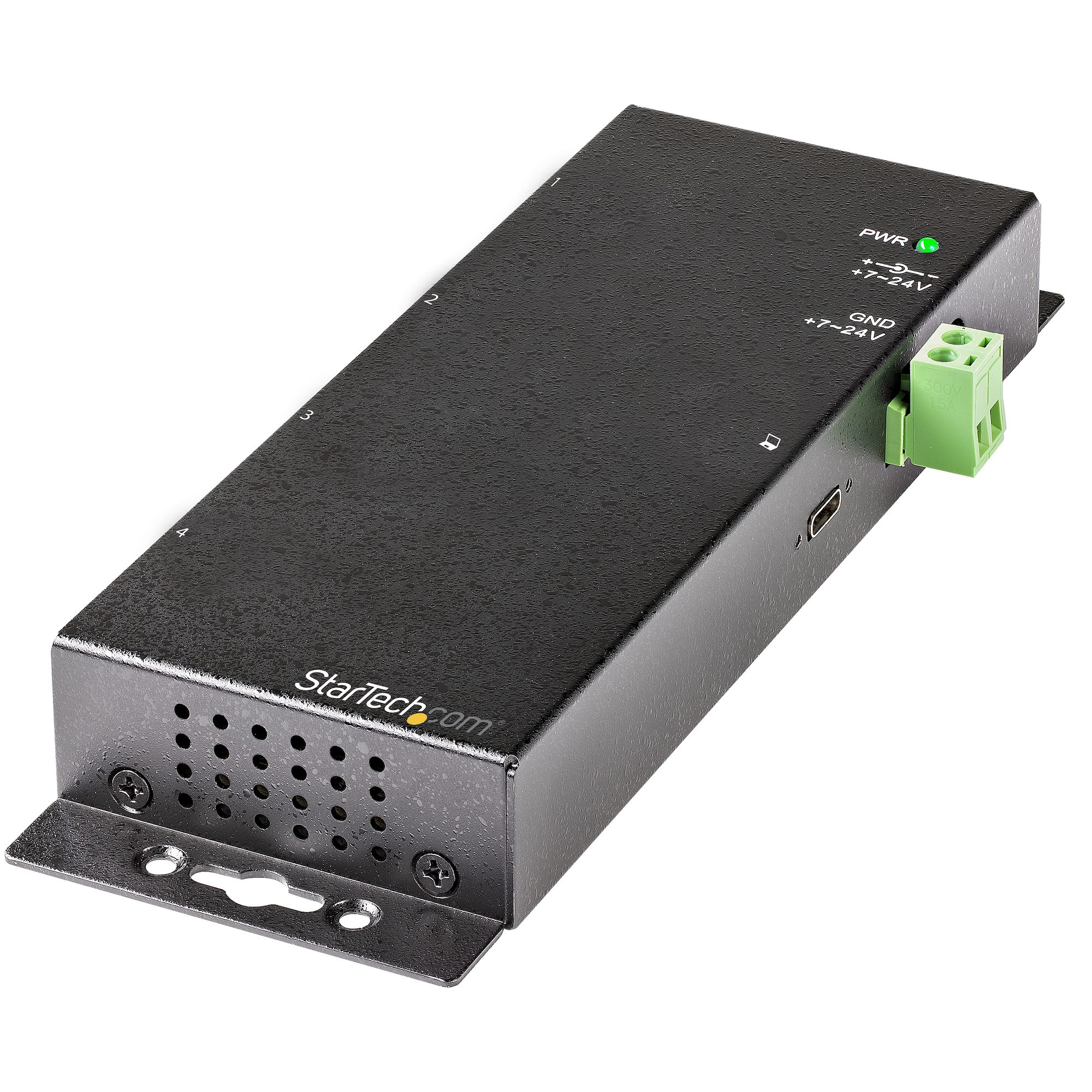 Hub USB C 4 Ports 10Gbps - Hub Industriel USB Type C - Métal - 2x USB-C & 2x USB-A - Protection Surtension ESD - Hôte USB-C ou USB-A - Hub USB 3.1 Gen 2 Auto-Alimenté Montable Hub USB C 4 Ports 10Gbps - Hub Industriel USB Type C - Métal - 2x USB-C & 2x USB-A - Protection Surtension ESD - Hôte USB-C ou USB-A - Hub USB 3.1 Gen 2 Auto-Alimenté Montable