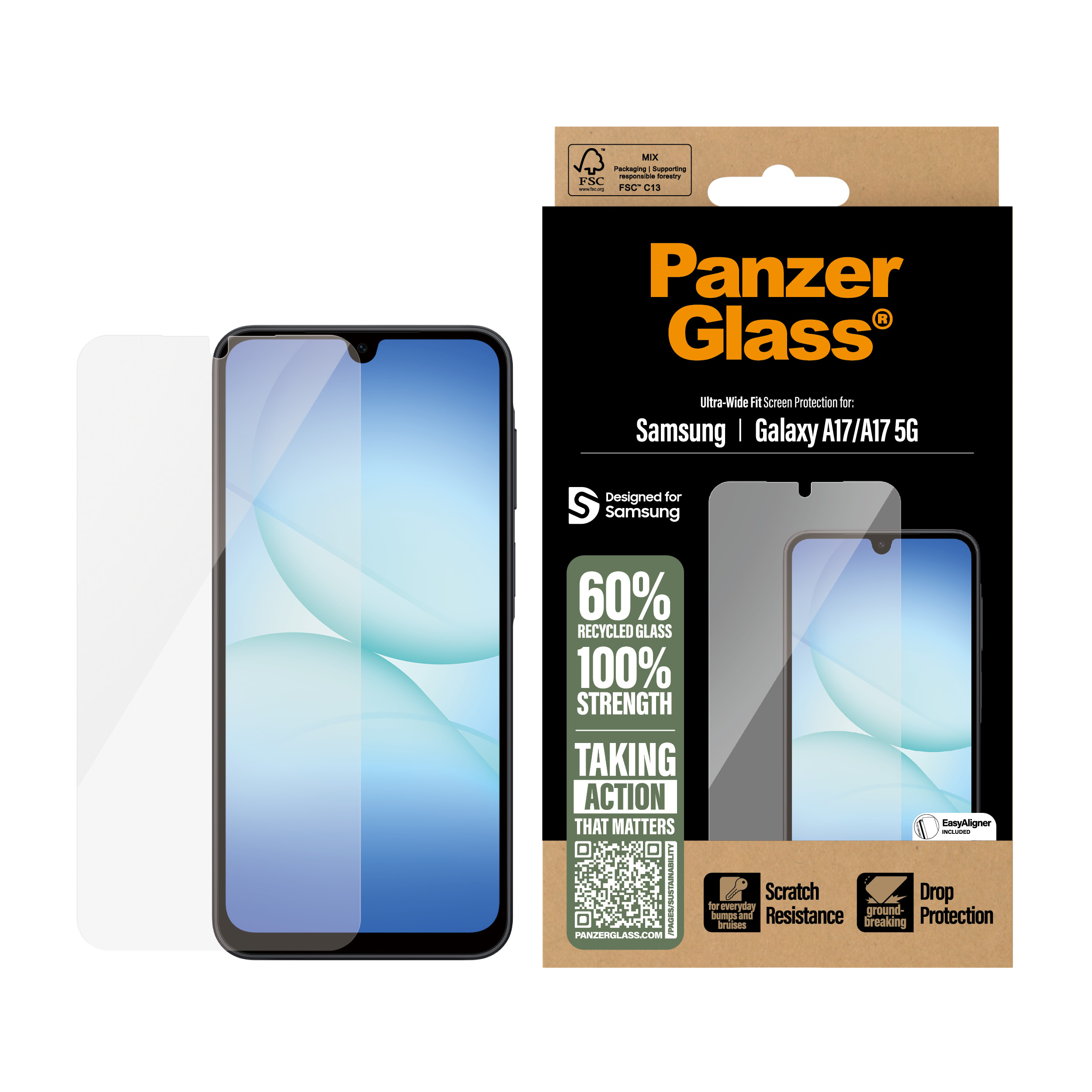  Ultra-Wide Fit w. EasyAligner Protection d'écran transparent 1 pièce(s)
