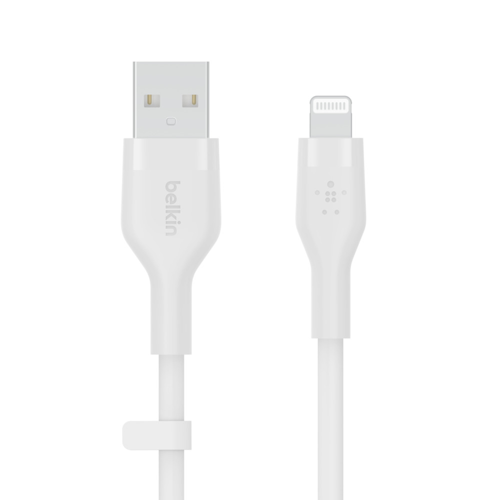 Belkin Cbl Scicone USB-A LTG 2M blc câble USB USB A USB C/Lightning Blanc