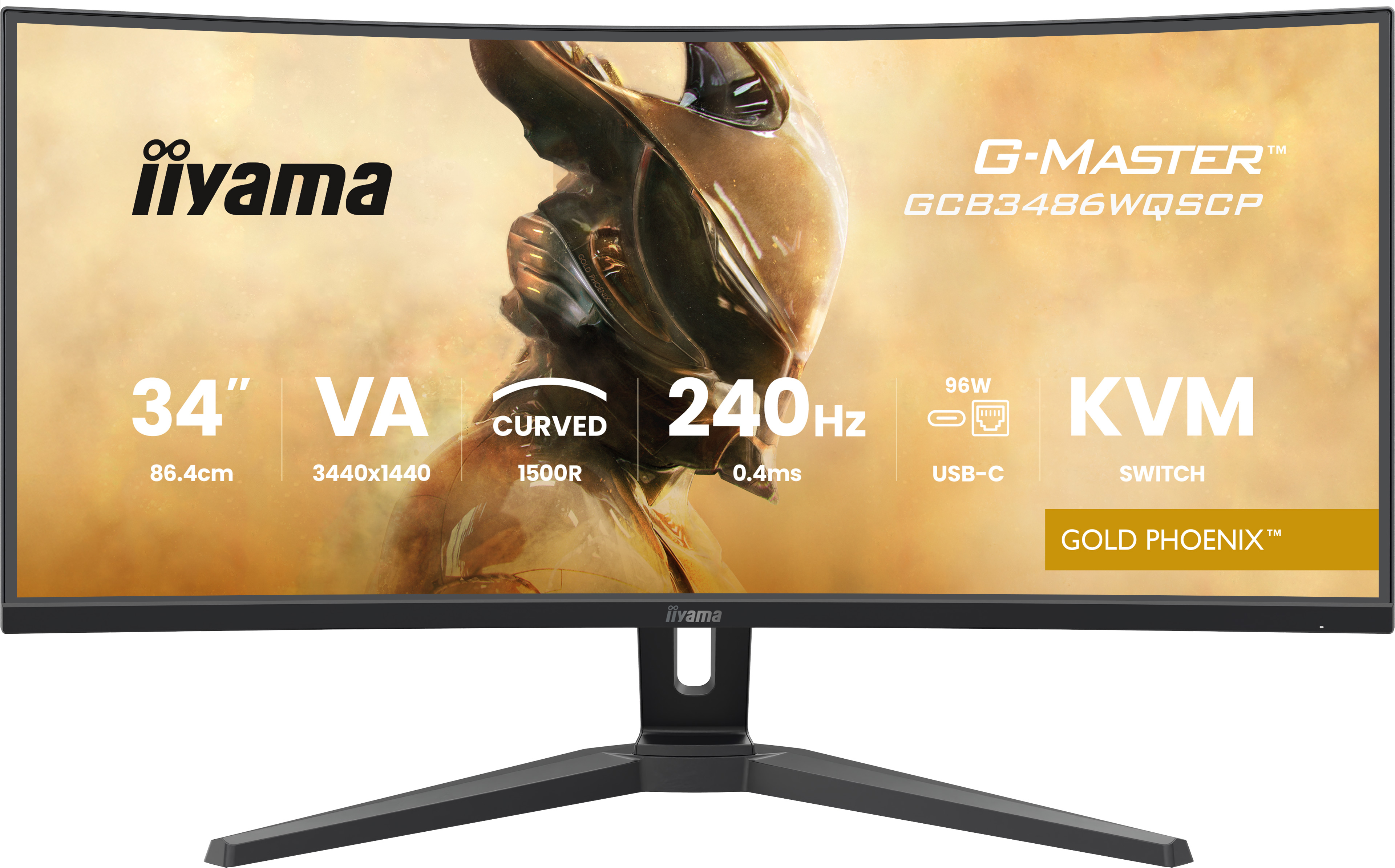 iiyama G-MASTER GCB3486WQSCP-B1 écran plat de PC 86,4 cm (34") 1440 x 3440 pixels iiyama G-MASTER GCB3486WQSCP-B1 écran plat de PC 86,4 cm (34") 1440 x 3440 pixels