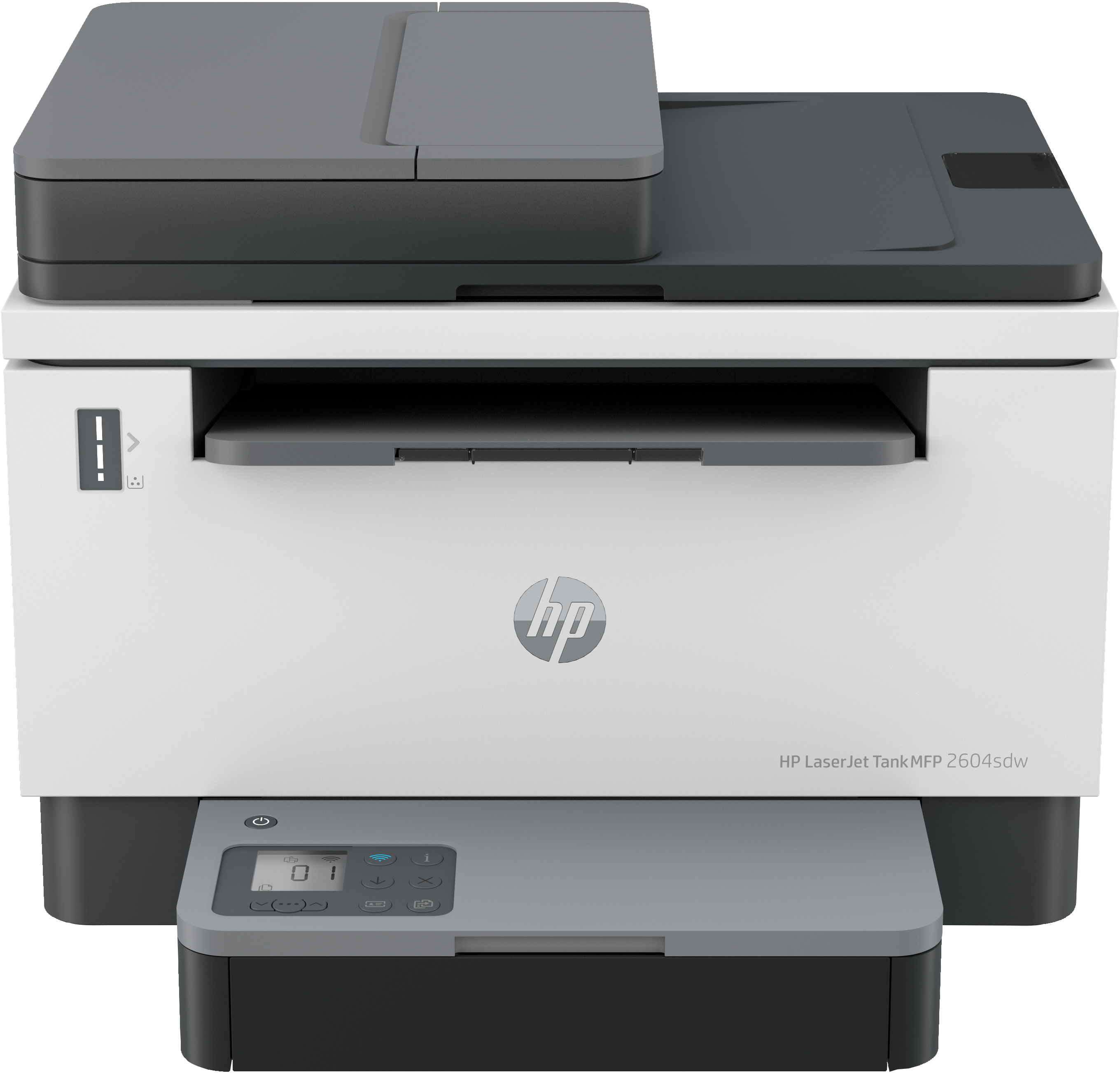 HP LaserJet Imprimante Tank MFP 2604sdw, Noir et blanc, Imprimante pour Entreprises, Numérisation vers e-mail. Numérisation vers e-mail/PDF. Numérisation vers PDF. Impression recto-verso. Chargeur automatique de 40 feuilles. Taille compacte. Éco-énergétique. Wi-Fi double bande