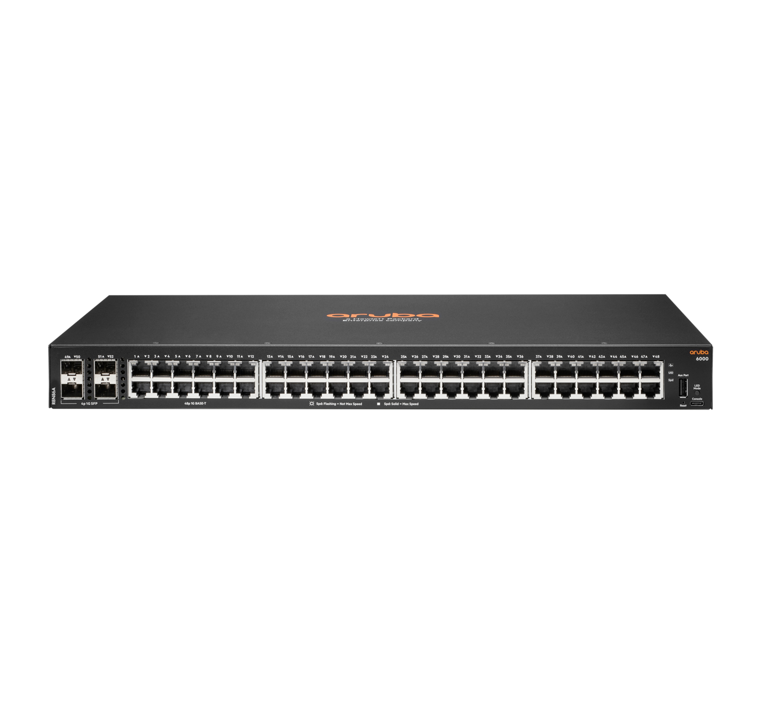 Aruba 6000 48G 4SFP Géré L3 Gigabit Ethernet (10/100/1000) 1U Aruba 6000 48G 4SFP Géré L3 Gigabit Ethernet (10/100/1000) 1U