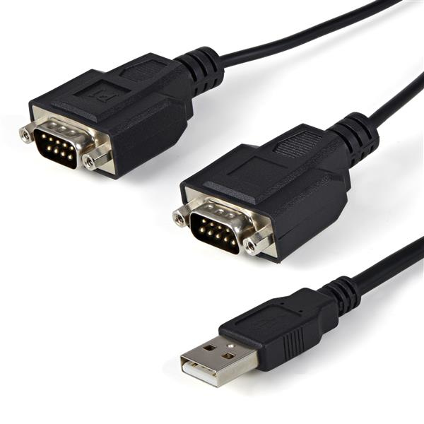StarTech.com Câble adaptateur FTDI USB vers série RS232 2 ports avec mémorisation du port de communication StarTech.com Câble adaptateur FTDI USB vers série RS232 2 ports avec mémorisation du port de communication