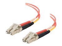 C2G LC-LC 50/125 OM2 Duplex Multimode PVC Fiber Optic Cable (LSZH)