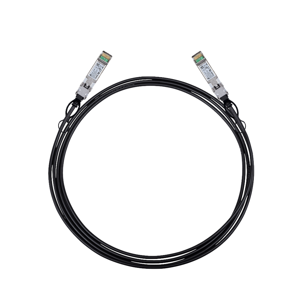 TP-Link Omada SM5220-3M câble InfiniBand et à fibres optiques SFP+ DAC Noir TP-Link Omada SM5220-3M câble InfiniBand et à fibres optiques SFP+ DAC Noir
